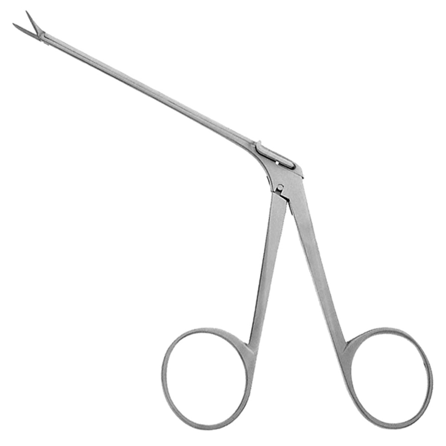 Bellucci Alligator Scissors, 7.0 Mm Blades, 3" (76.0 Mm) Shaft, 5 1/4" (13.5 Cm), Left Curved Blades